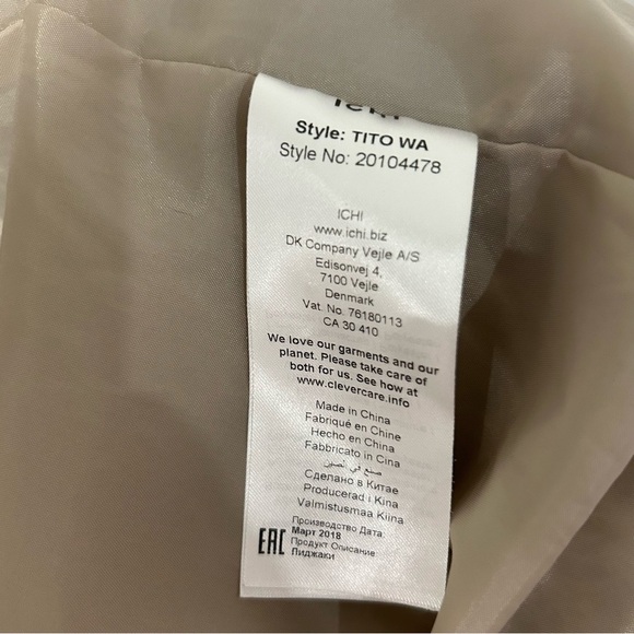 ICHI Tan Faux Fur Vest Size M - Picture 4 of 5